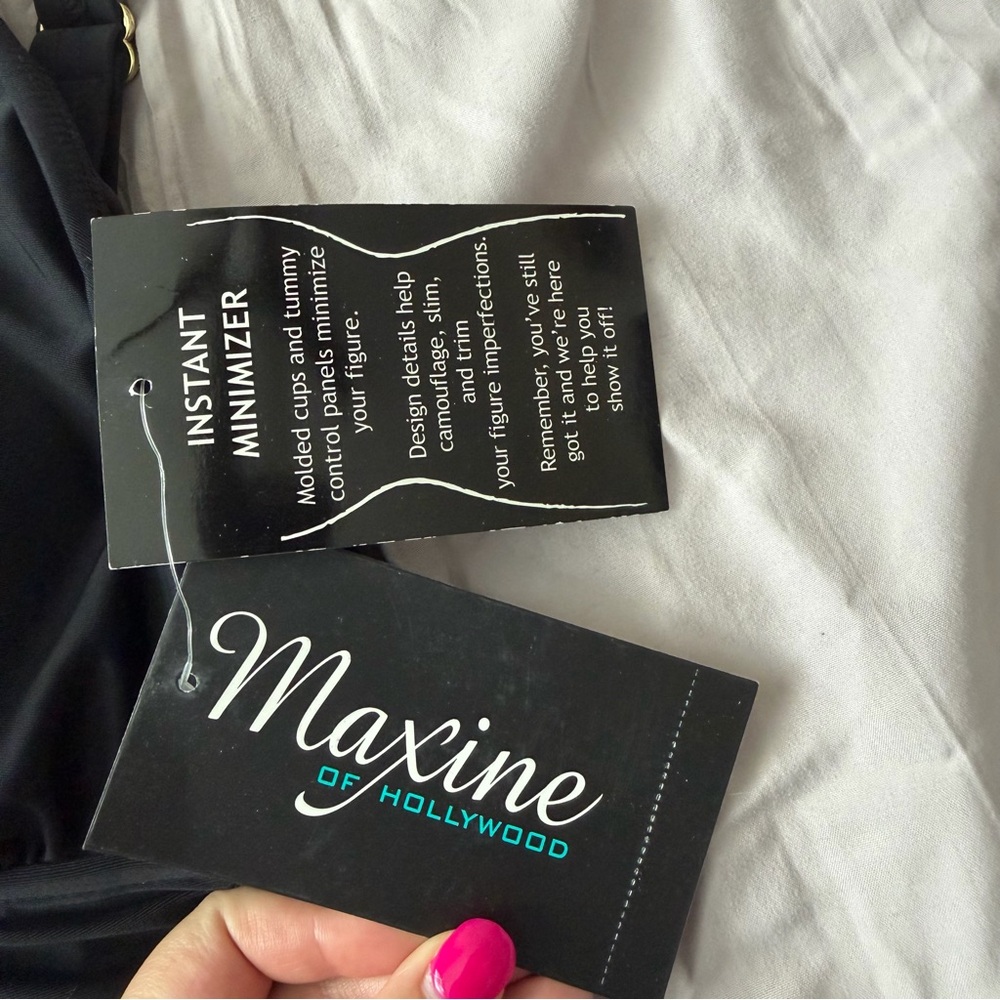 Maxine of Hollywood || black adjustable swimsuit skirt - Picture 6 of 11